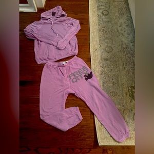 Freecity Purple Track Pants & Joggers